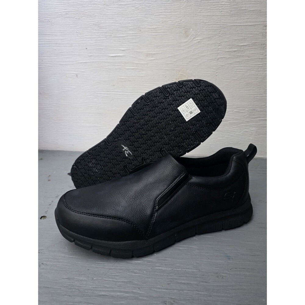 SKECHERS WORK Men's Relaxed Fit Nampa - Groton SR Slip Resistant Work Shoe 10.5